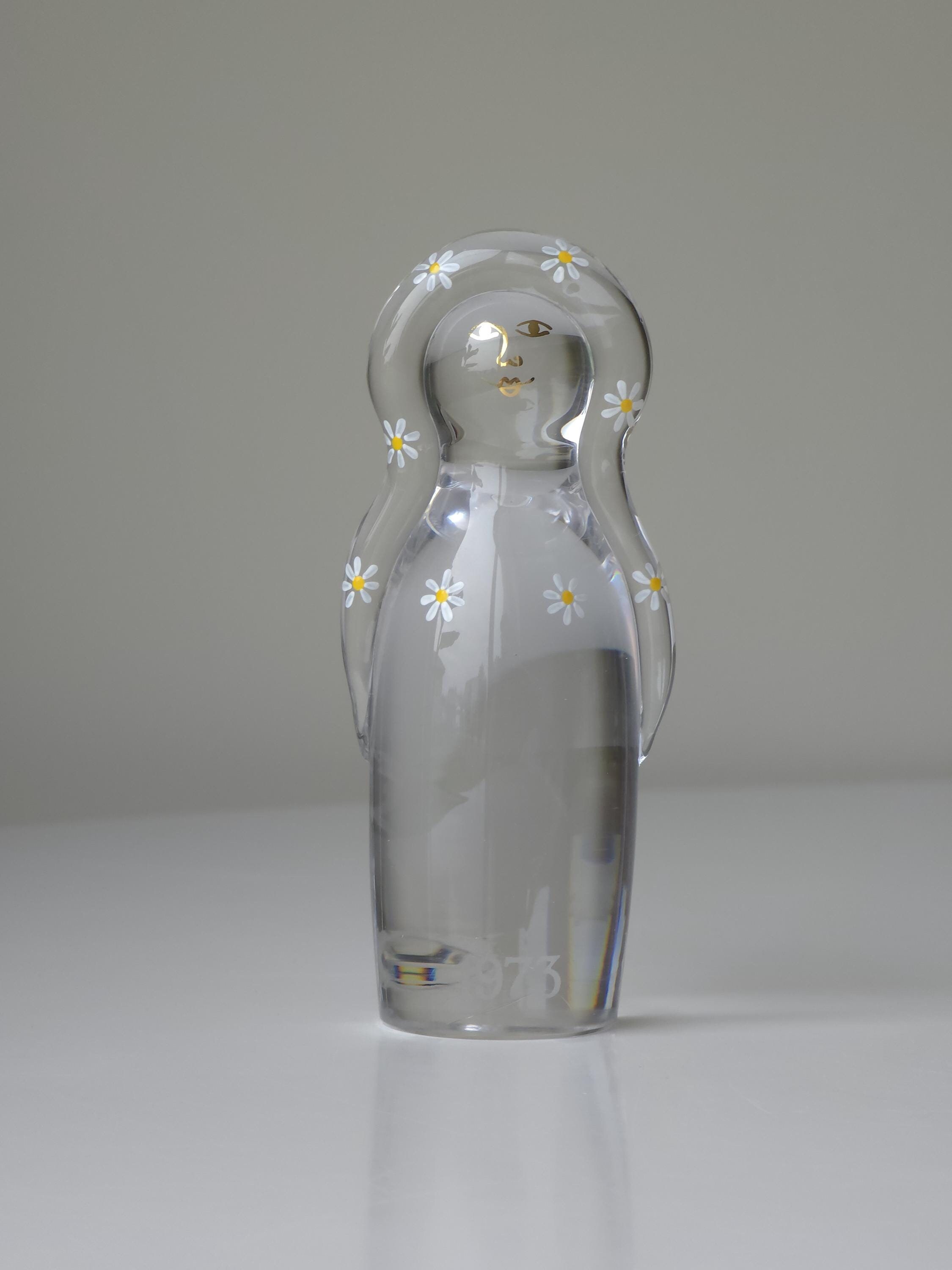 工芸品 Vintage Kosta boda glass objects 1973 Vintage 1973 Kosta Boda Art Glass Sculpture Figurine 