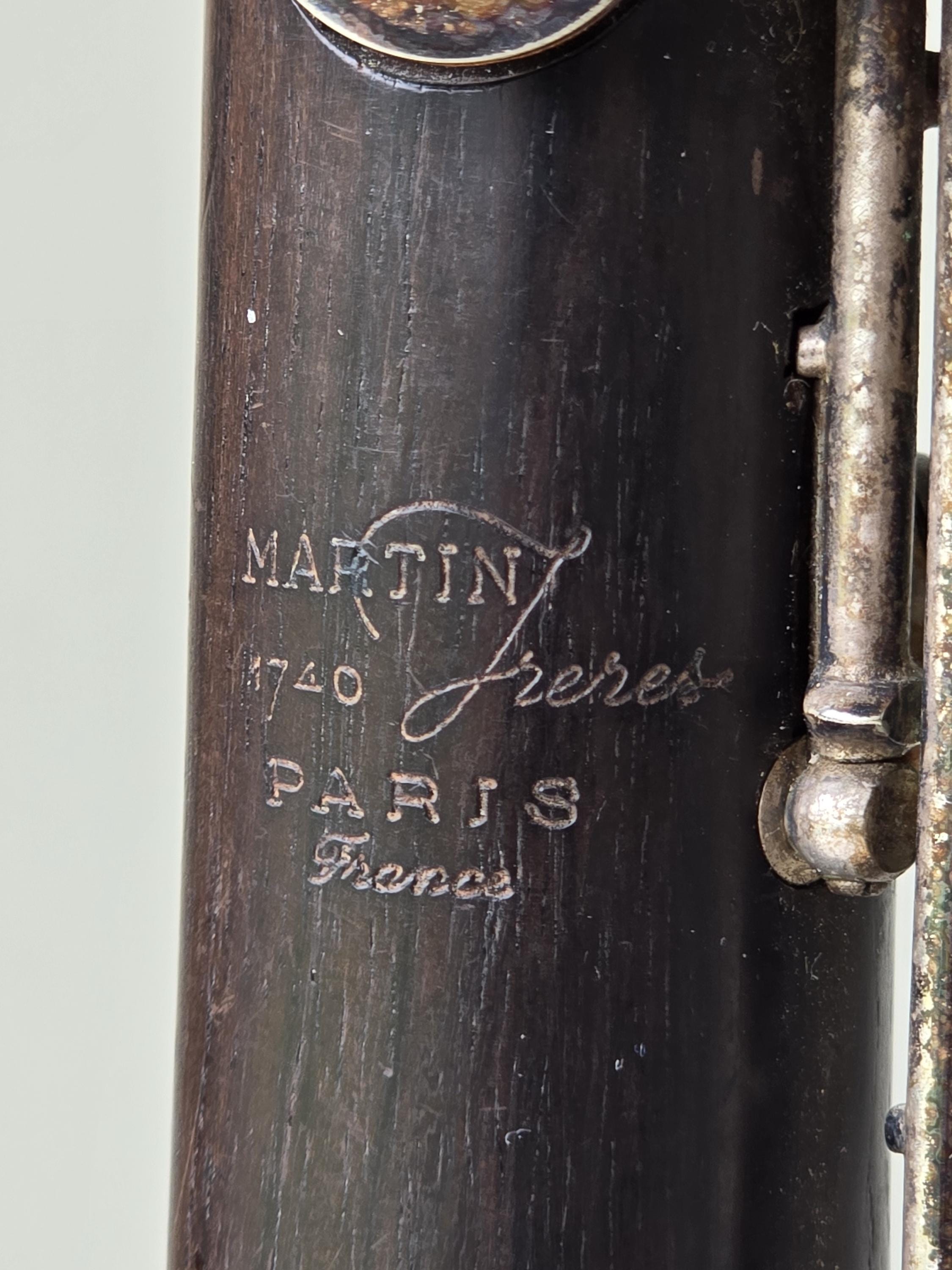 Martin Frères 1740 Paris Clarinet | Mounted Decorative