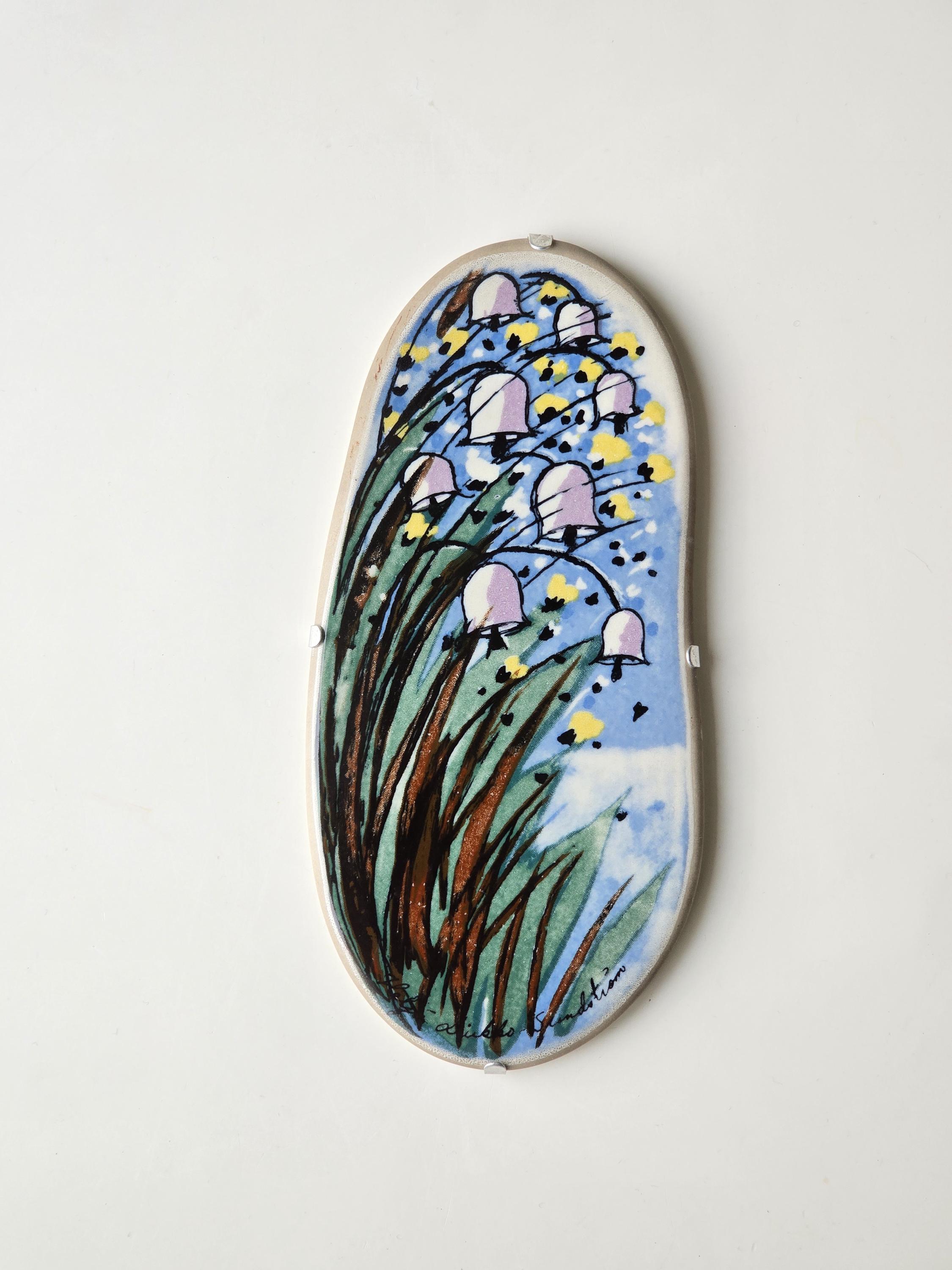 Arabian Heljä by Marjo Tiiroka Arabia 1990s Vuokko Ceramic Brooch Finnish Vintage Heljä