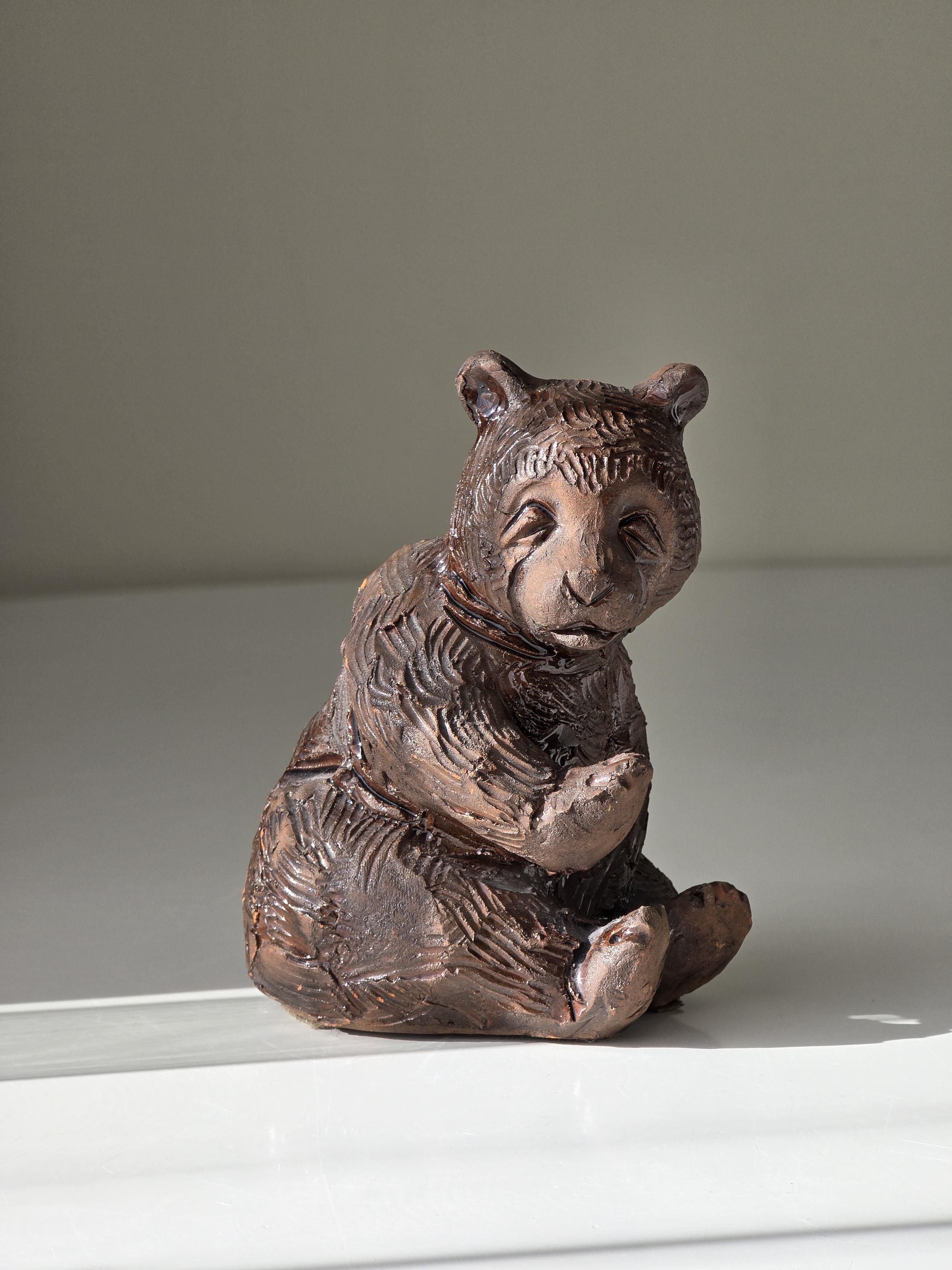 ヴィンテージのハンドメイド陶器製クマの置物 - スウェーデン製 - Etsy 