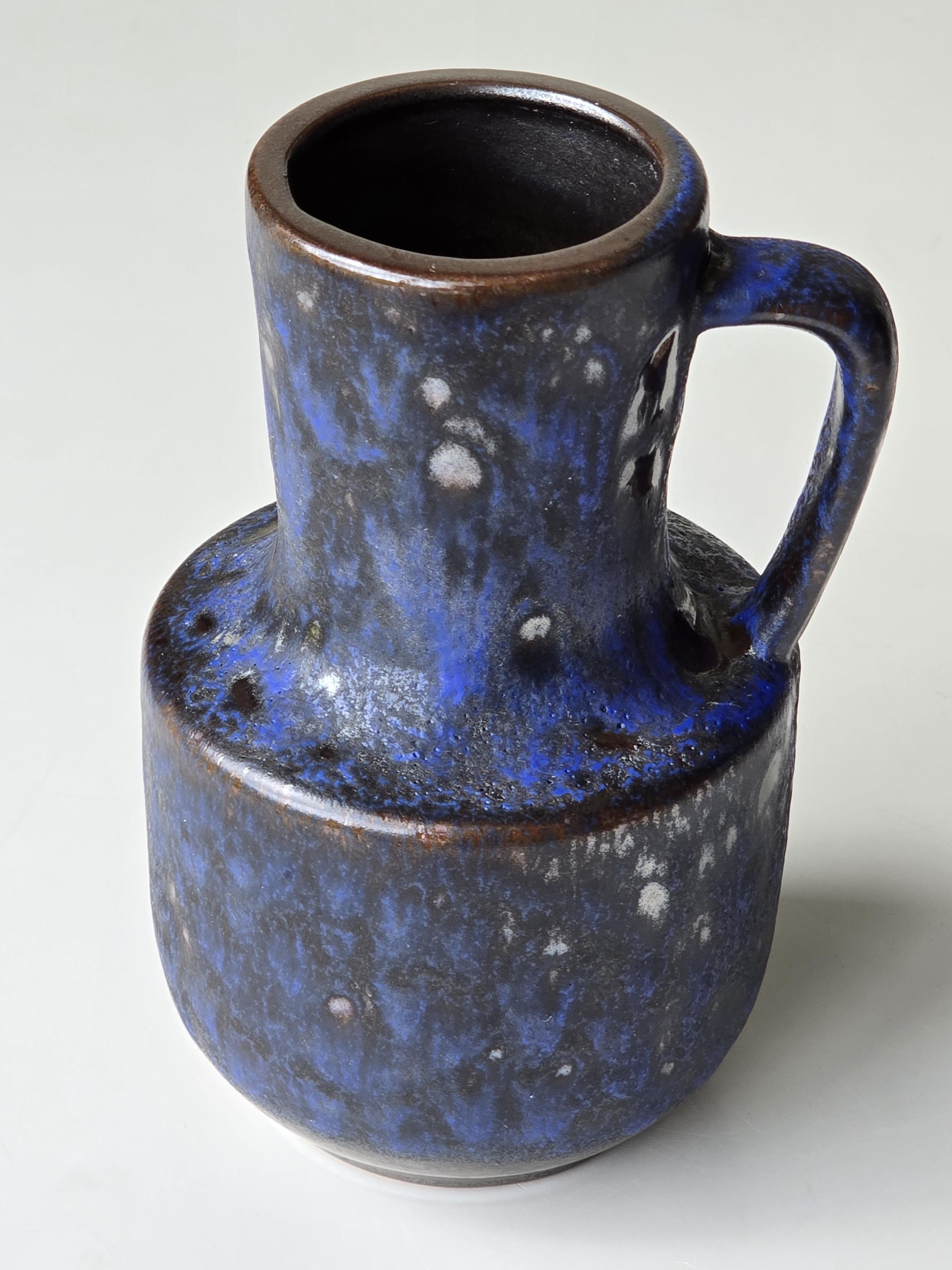 Vintage Steuler Fat Lava Vase – Model 141/15 – West Germany – Blue