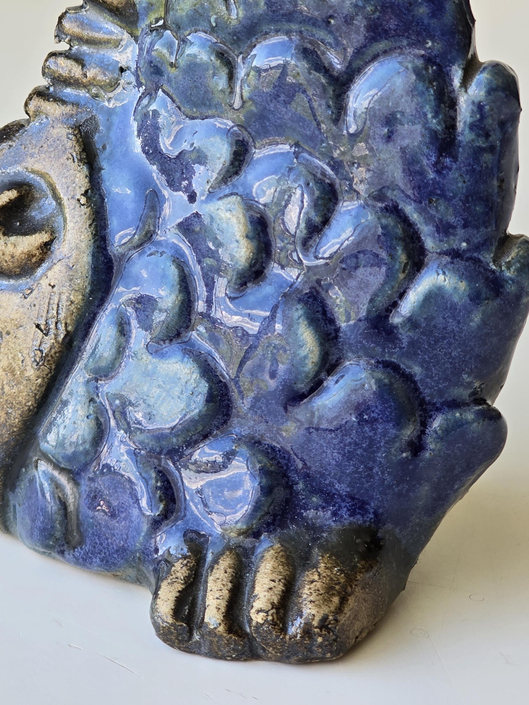 Vintage Ego Stengods Willy Fischer Fish Sculpture | Made in Sweden