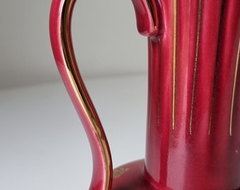 1930s Gefle Upsala Ekeby Red Ceramic 