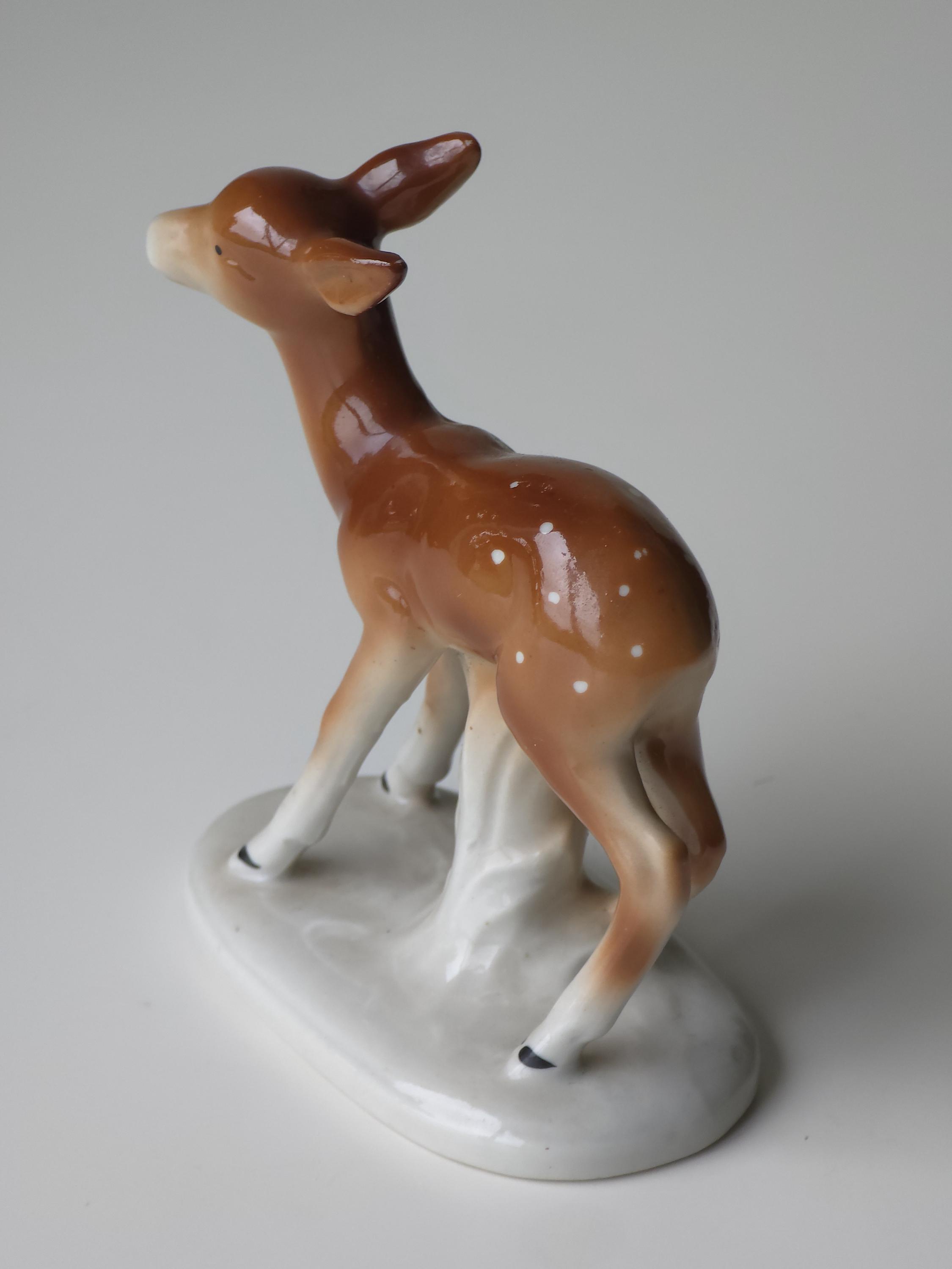 Vintage WKC Weiss Kuhnert & Co. Porcelain Fawn Figurine