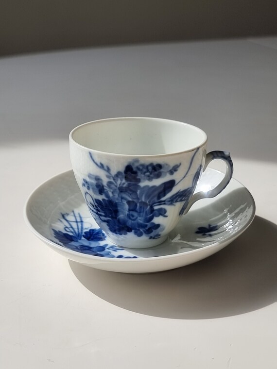 ロイヤルコペンハーゲン 青い花柄の陶器小皿 10枚セット ロイヤル