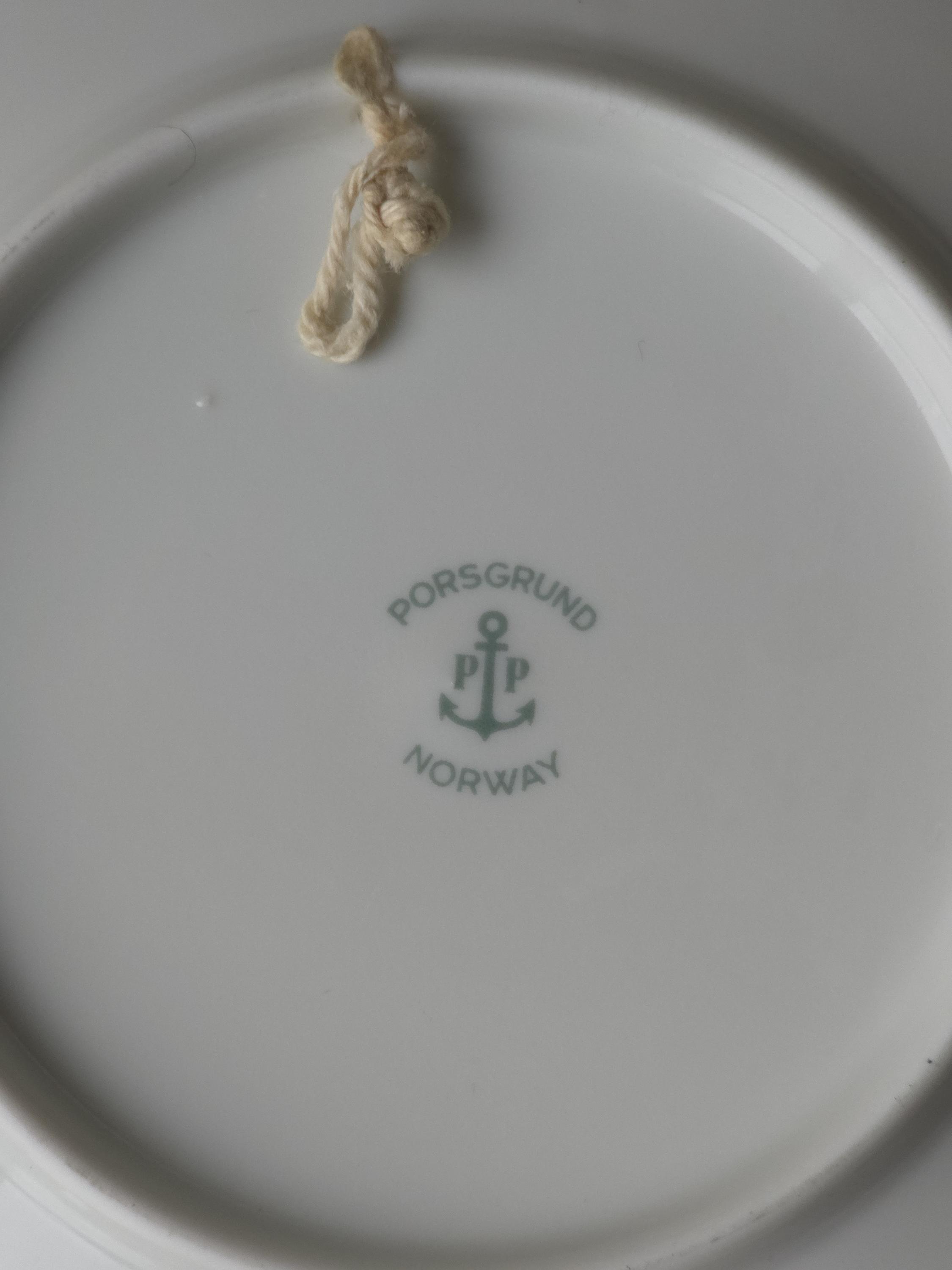 Vintage 1960s Porsgrund Norway Limited Edition Decorative