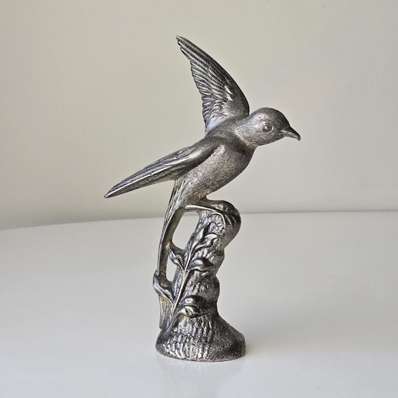 DOITOOL Schwalbe Wandskulptur Aus Harz – Goldfarben, 12x9 Cm, 3D-Vogel-Dekoration Für Wohnzimmer & Garten