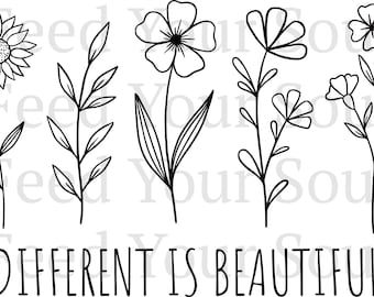 Fleur Svg, Svg fleur, fleurs sauvages svg, fleurs et feuilles, fleurs fichiers coupés Svg, fleurs sauvages svg, bundle fleur svg, fleurs