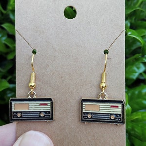 Retro Radio Earrings, Vintage Radio, Antique, Classic, Retro Stereo Earrings, 40s, 50s, 60s, 70s, Mid Century, Gift for Her
