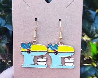 Stand Mixer Earrings, Baker Earrings, Mixer Earrings, Gift for Baker, Chef, Cook, Foodie, Baker Jewelry, Retro Mixer, Culinary, Bakery