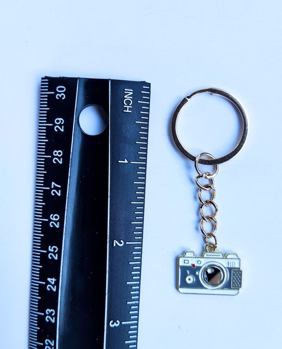 Porte-clés En Forme D'appareil Photo Avec Décoration En