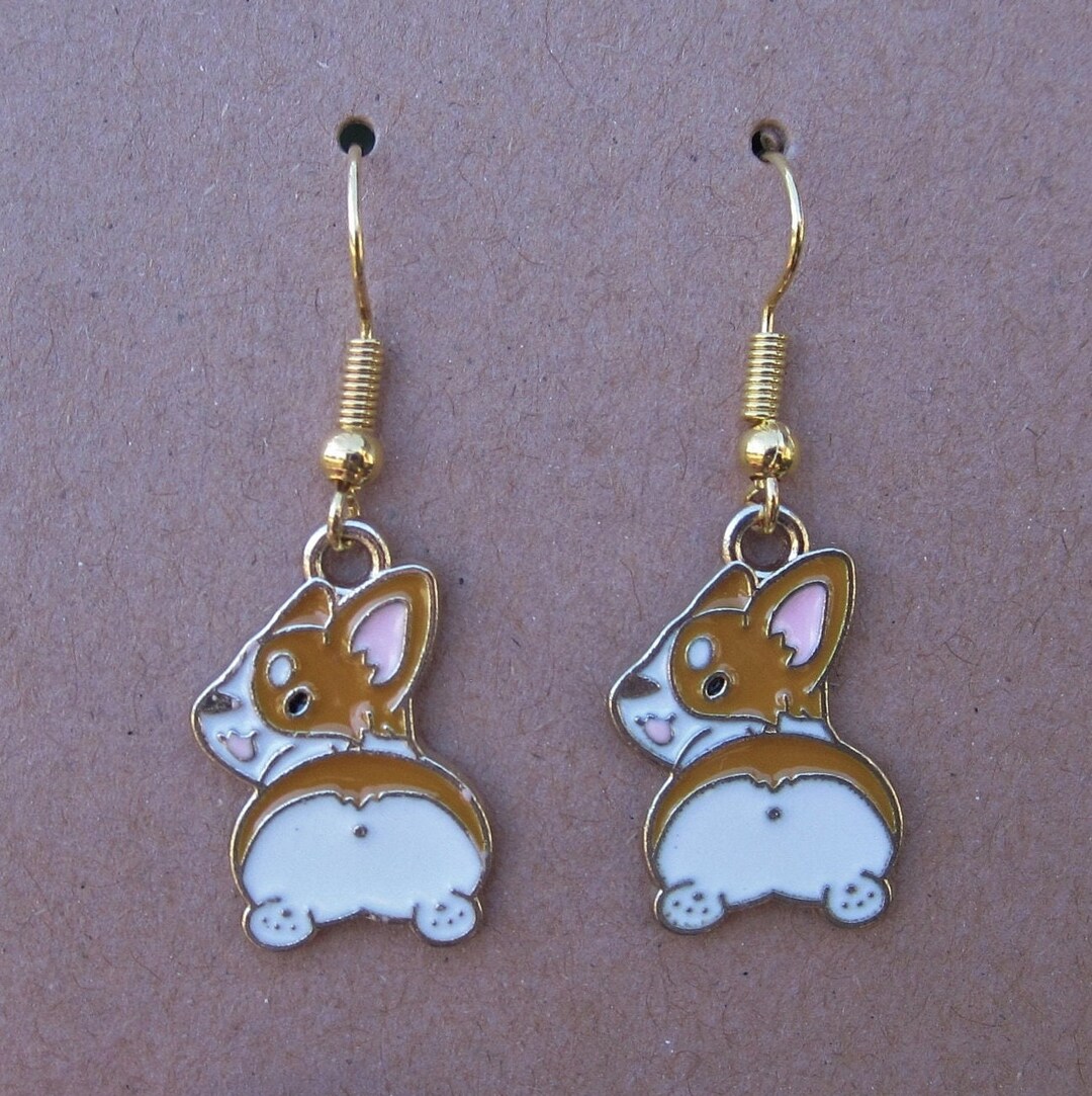 YAYAKO Acrylic Corgi Earrings - Cute Dangle Dog Earrings For Women, Gift For Dog Lovers, Hypoallergenic - View #2