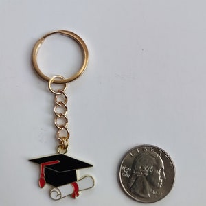 Graduation Cap and Diploma Keychain, Graduation Keychain, Gift for ...
