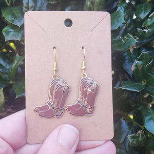 Cowboy Boot Earrings, Cowboy Boots, Boot Earrings, Cowgirl, Texas, Cowboy, Equestrian,  Rodeo, Barrel Rider, Country, Western, Nashville