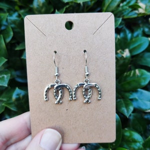 Horseshoe Earrings, Lucky, Good Luck, Gift for Horse Lover, Cowgirl, Cowboy, Equestrian, Equine, Rodeo, Country Western