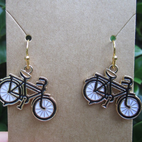 Boucles d’oreilles de vélo, vélo rétro, vélo vintage, vélo rétro, vélo vintage, boucles d’oreilles de vélo, cadeau pour cycliste, cadeau pour motard, cadeau pour elle