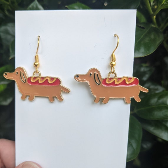 Weiner dog best sale earrings