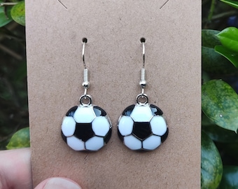 Soccer Ball Earrings, Soccer Earrings, Sports Earrings, Football Earrings, Futbol, Gift for Soccer Mom, Soccer Coach, Athlete, Soccer Player