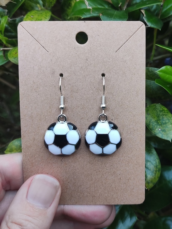 Soccer Ball Earrings, Soccer Earrings, Sports Earrings, Football Earrings, Futbol, Gift for Soccer Mom, Soccer Coach, Athlete, Soccer Player
