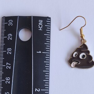 Poop Earrings, Poop Emoji, Emoji Earrings, Emoticon, Smiley, Trendy ...