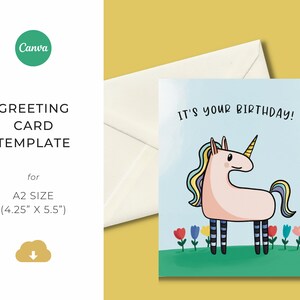 Modèle de carte de vœux A2 | Modèle Canva | Personnaliser | Modèle Canva modifiable | Modèle de papeterie
