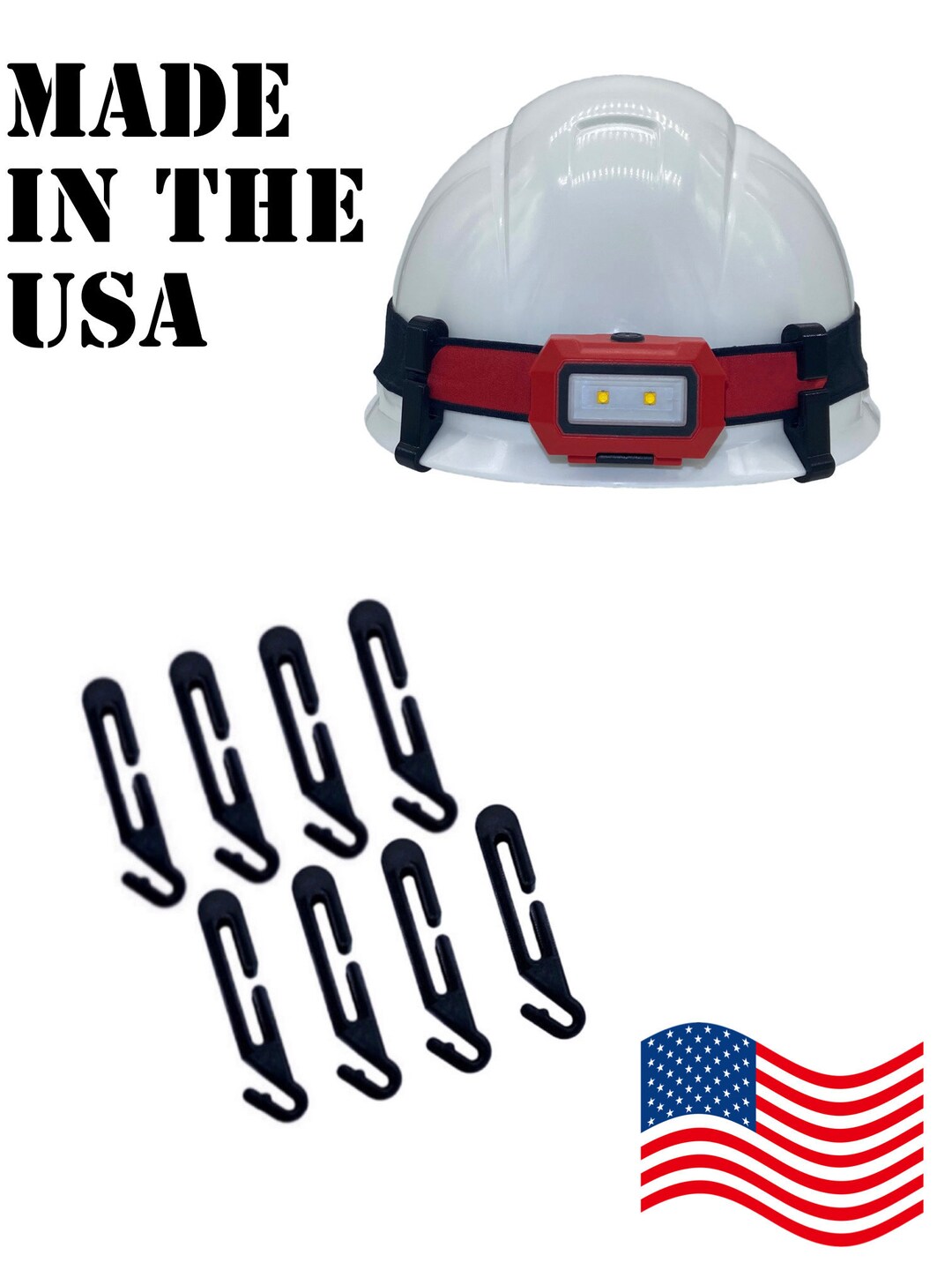 Hart Hat Clips No Brim Hard Hat Clips for MSA Hard Hats and Exact Like