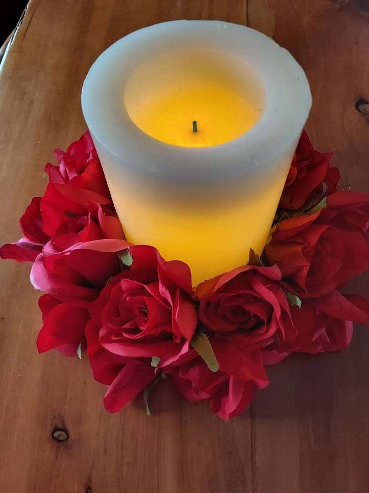 Kentucky Derby Party Decor, Red Rose Centerpiece, Red Rose Decor, Red ...