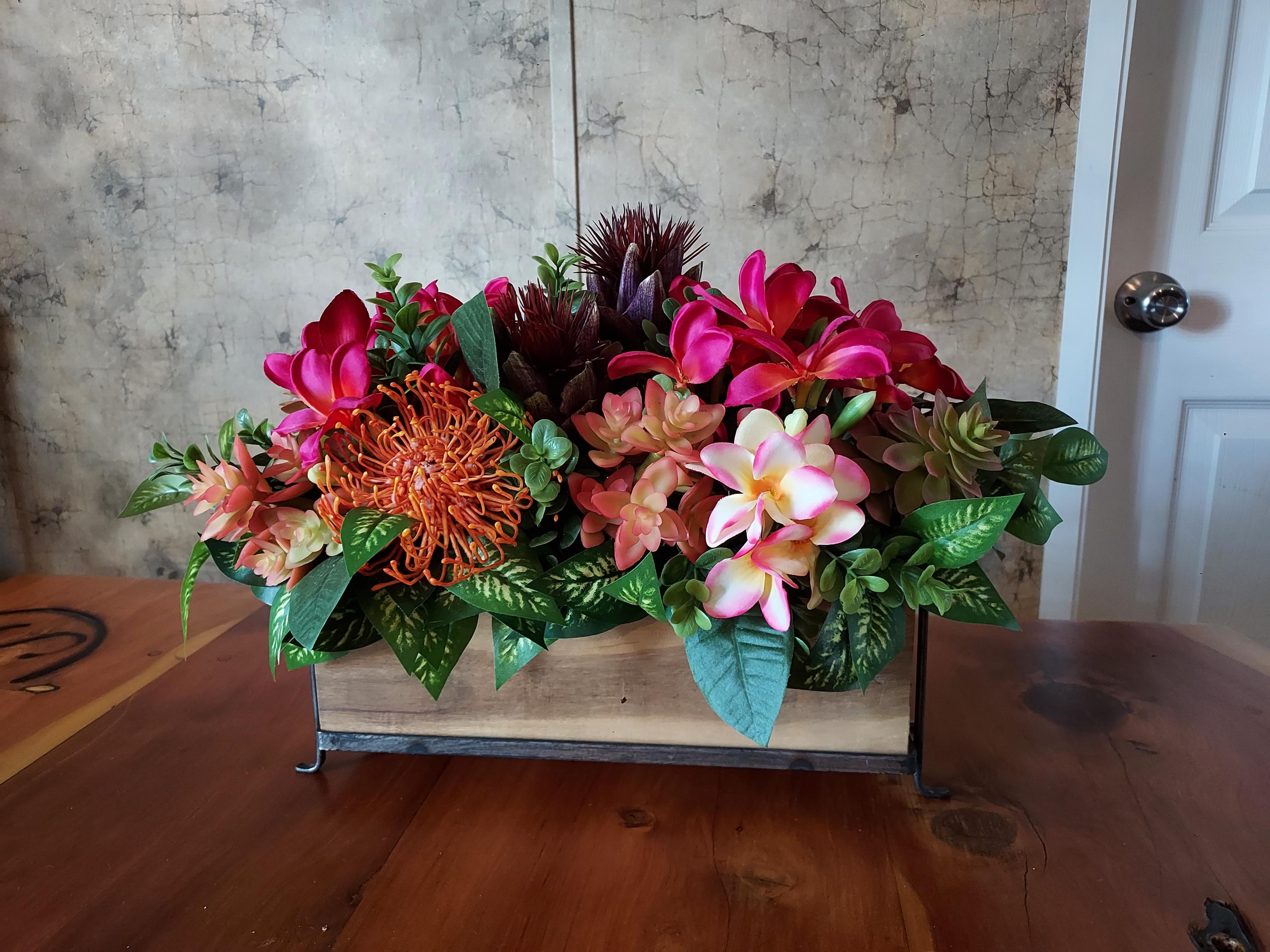Tropical Centerpiece, Island Centerpiece,  Jungle Centerpiece, Tropical Table Decor, Hawaiian Centerpiece, Tropical Floral Arrangement