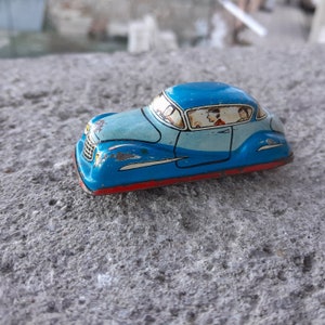 Wind Up Spielzeugauto Vintage 1950er Jahre G-E 295 Blechspielzeug West Germany 21237