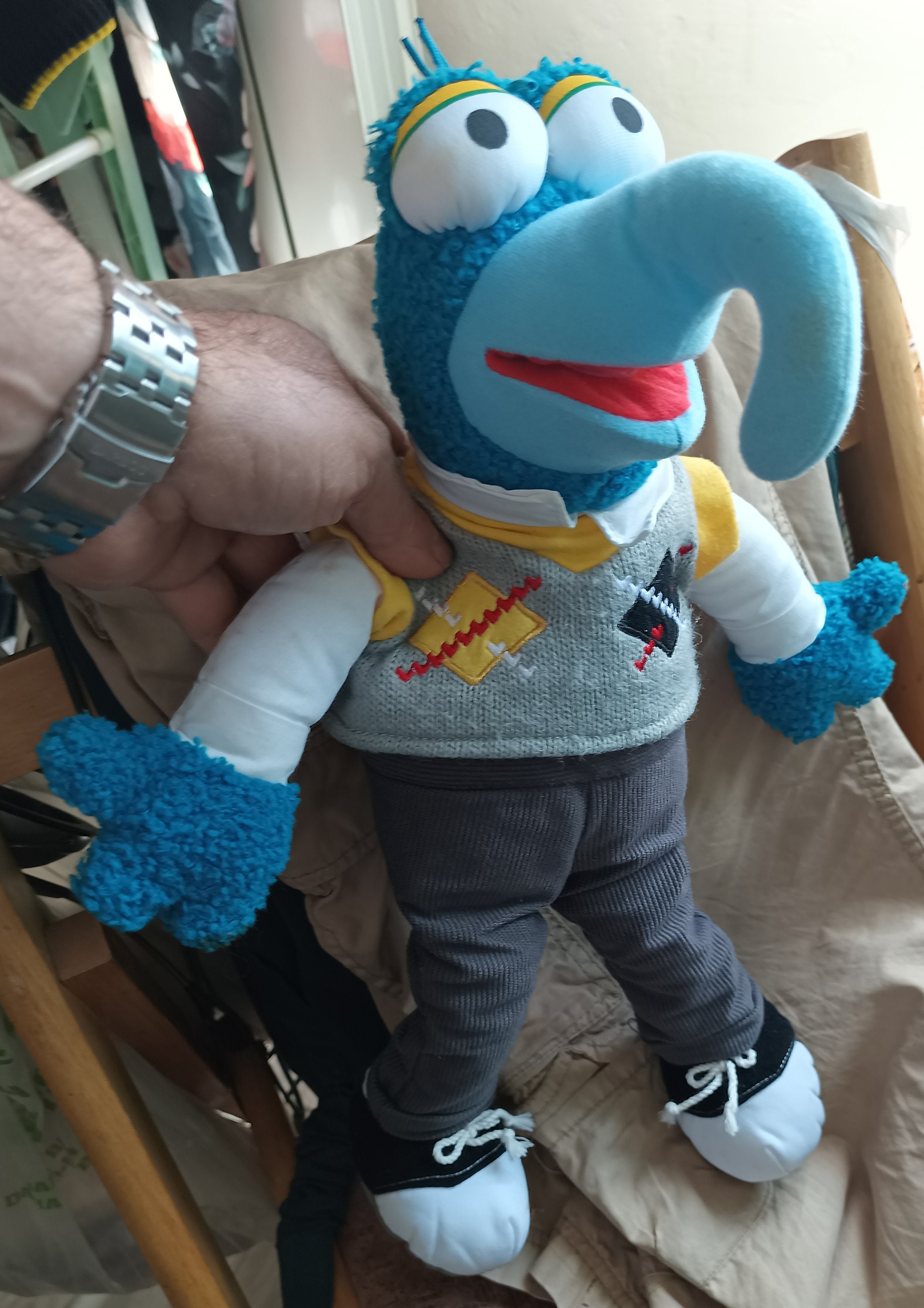 Gonzo Plush Stuffed Bean Bag Doll Muppets Authentic Original 45 Cm Tall