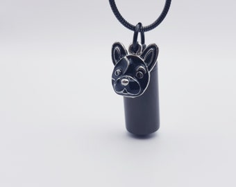 Ash Jewelry Gold / Pendant for Ashes French Bulldog / Urn Pendant / Jewelry Urn / Urn / Memorial Jewelry / Ash Dog