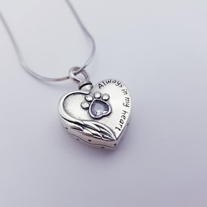 Ascheschmuck Pfote Hund 925 Sterling Silber / Urnenanhänger / Schmuckurne / Urne / Memorial Jewellery / Kremation / Andenken / Einäscherung
