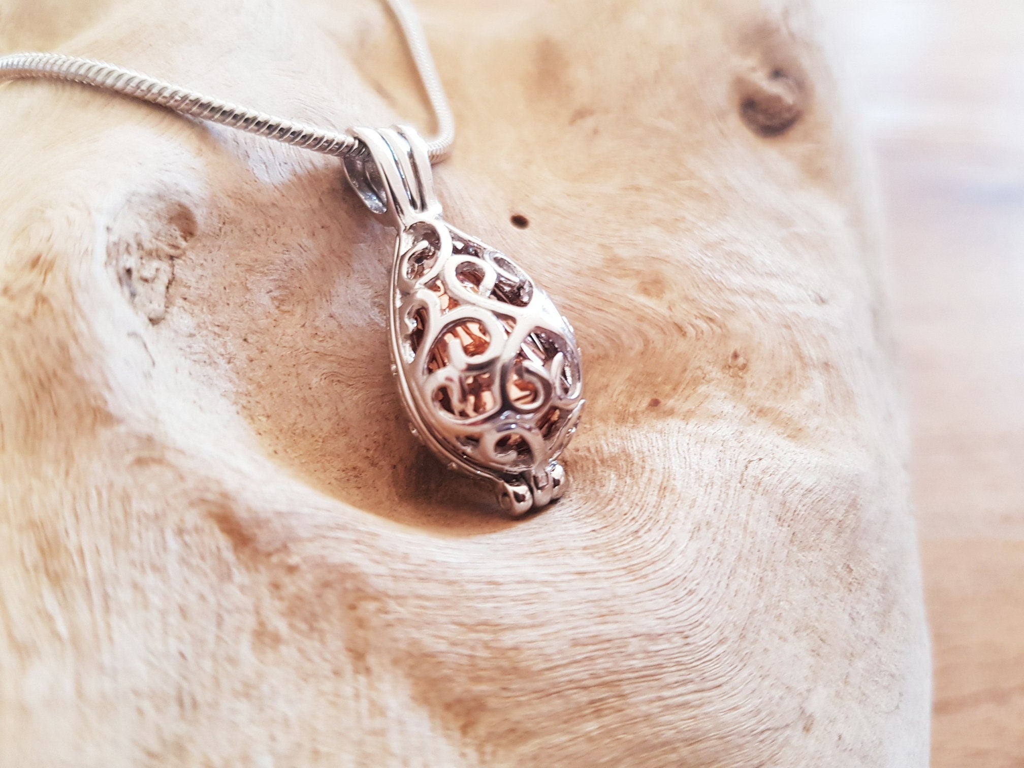 Ash jewelry drops rose gold / urn / urn pendant / jewelry urn / memorial jewelry / keepsake / ash pendant / memorial jewelry