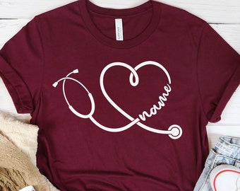 Custom Nurse Shirt, Personalized Nurse Shirt, Nursing School Tshirt, Nurse Tee, Nursing T-shirt, Nursing School Shirt, Nursing School Gift