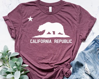 California Republic TShirt, Bear Shirt, California Love T-Shirt ,California Home T-Shirt ,Cute California T-Shirt, Home State