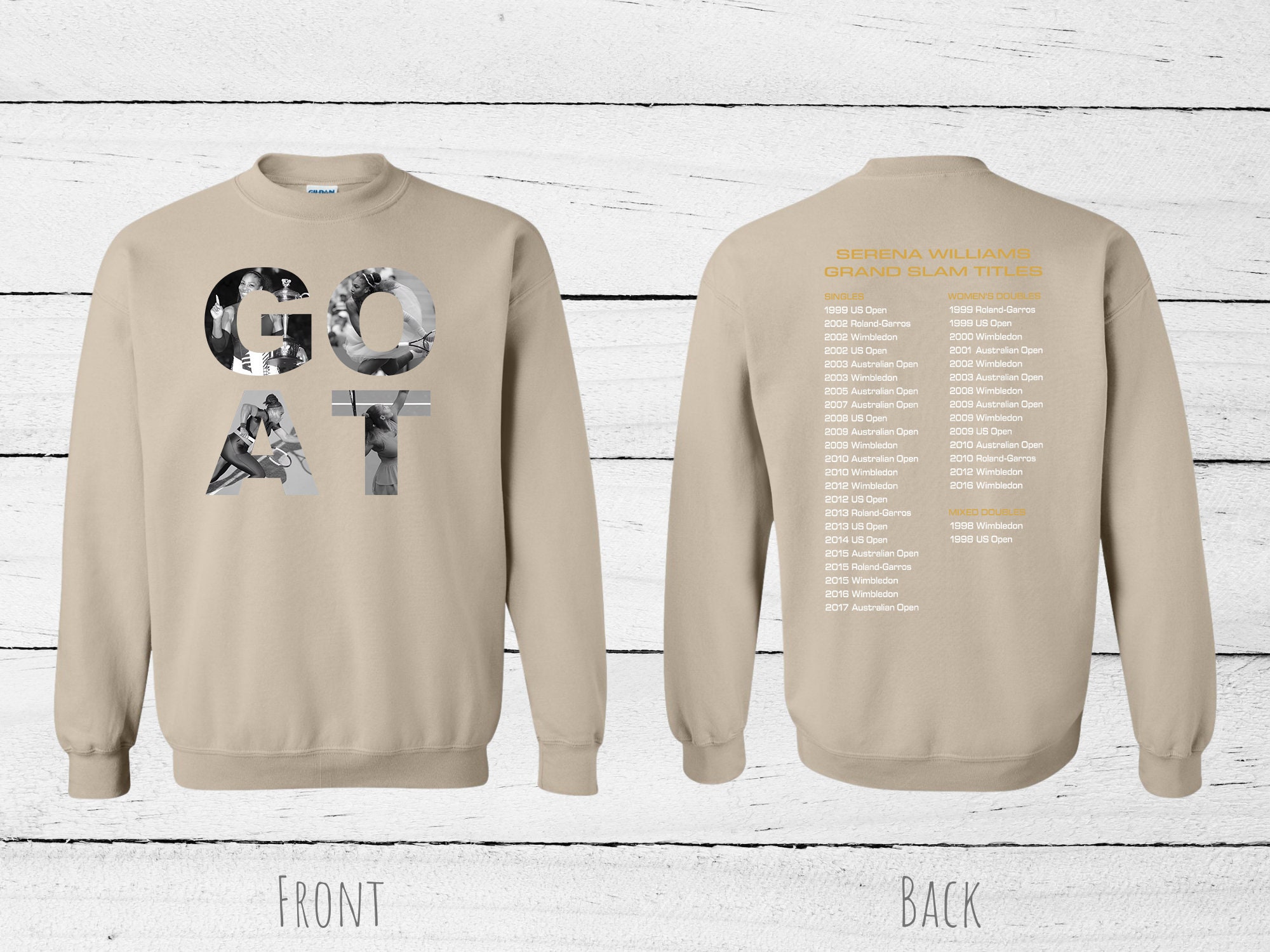 Serena Williams Goat Sweatshirt-hoodie Serena Williams - Etsy