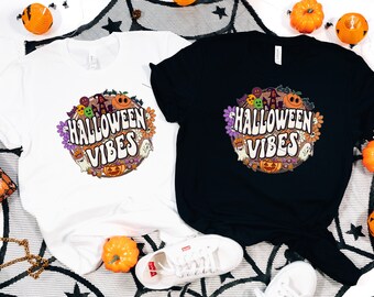 Halloween Vibes Shirt, Halloween Shirt, Pumpkin Shirt,Happy Halloween T-Shirt, Halloween Gift Shirt, Spooky Season, Spooky Shirt, Fall Shirt