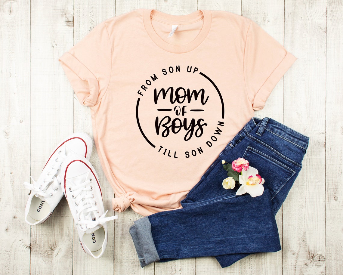 Mom of Boys Shirt Mothers Day Gift Mommy T-shirt Mommy Tee - Etsy