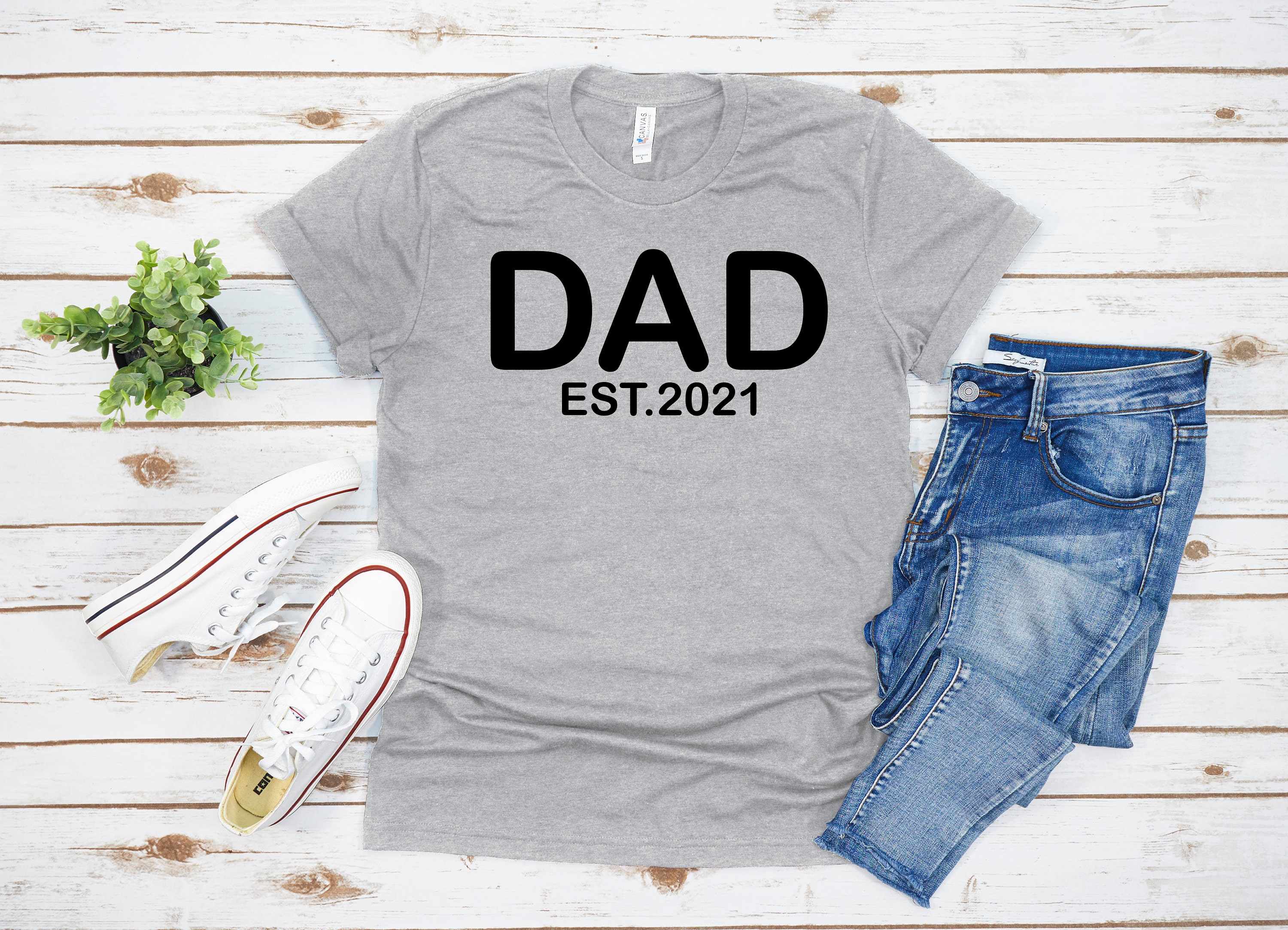 Personalized Dad Shirt New Dad Shirt Fathers Day Shirt Etsy