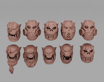 Marauders Orc Heads