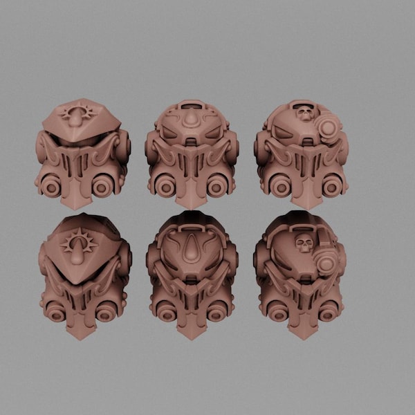 Sanguine Heavy Armor Helmets