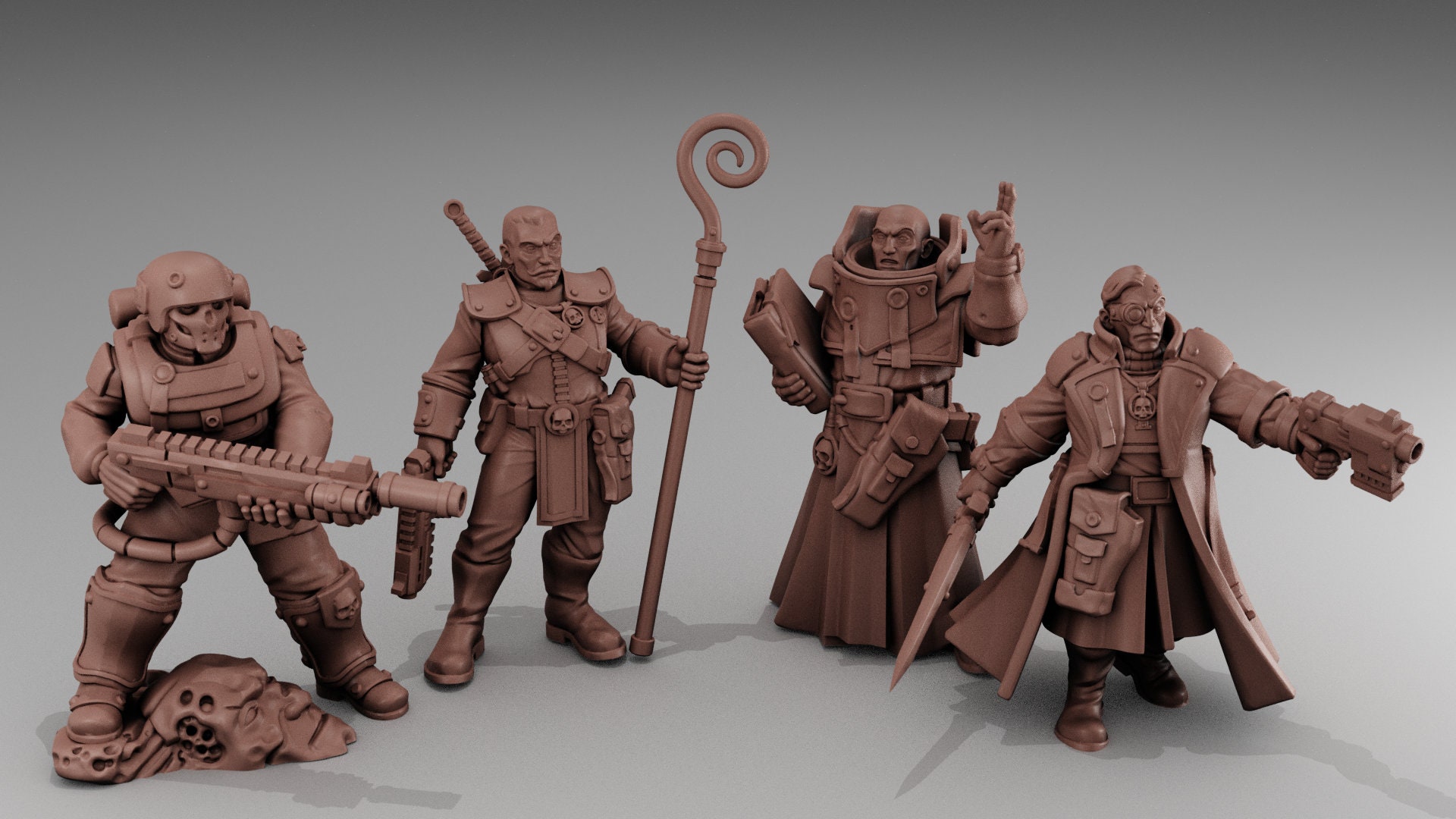 Interrogation Group Red Pilgrim Miniature - Etsy