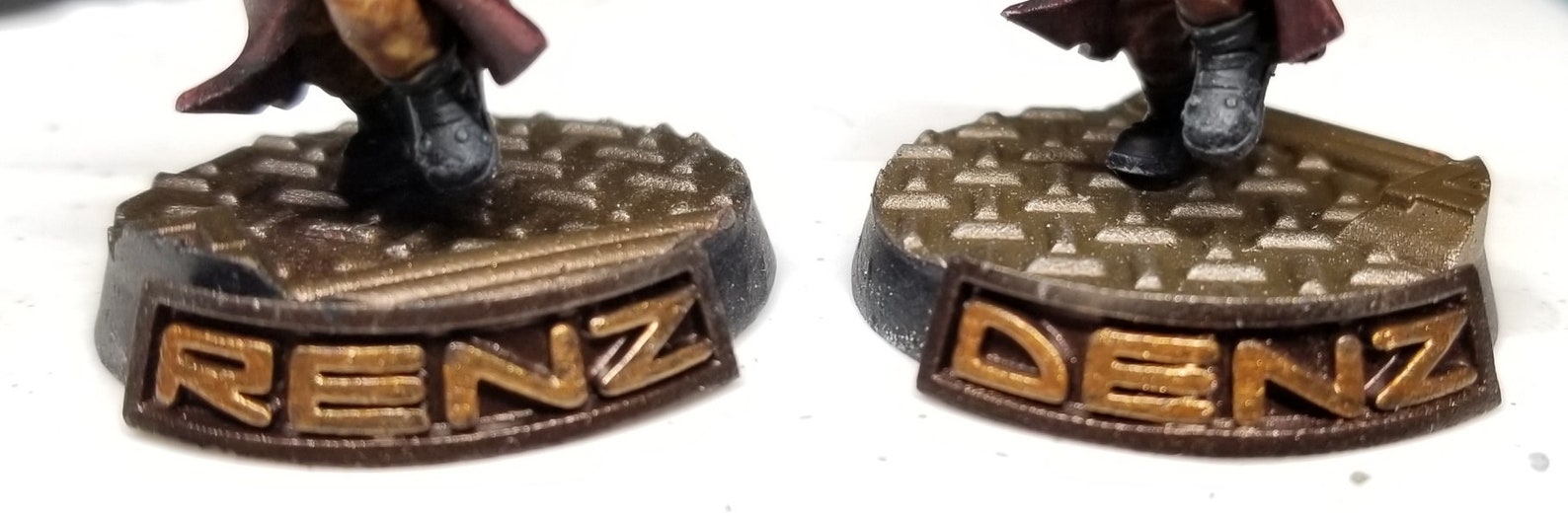 Custom Name Plates for Wargame Miniature Round Bases Etsy