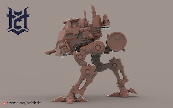 Desert Hawk Watcher Walker Light Mech Red Pilgrim Rodomir Etsy Ireland