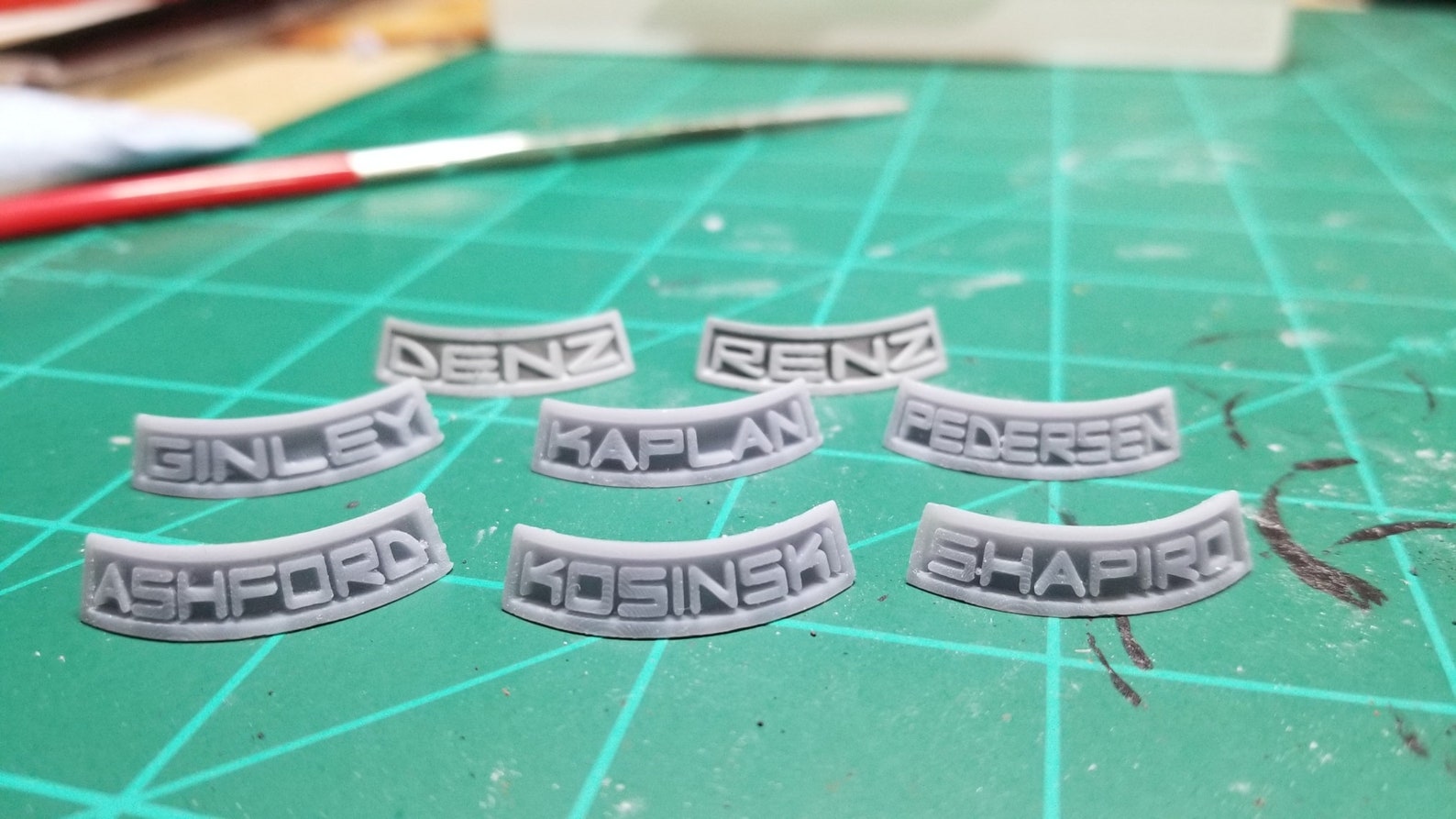 Custom Name Plates for Wargame Miniature Round Bases Etsy