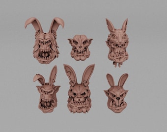 da Bunnies Orc Heads
