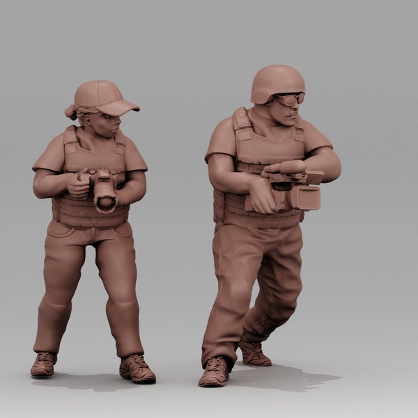 Scenario NPCs: War Journalists | Modern Military Tabletop Wargaming 28mm / 32mm