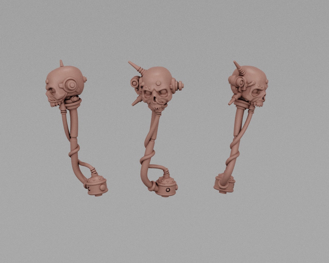 Servoskull Mountable 3 Necromunda Hive City Gang War Etsy