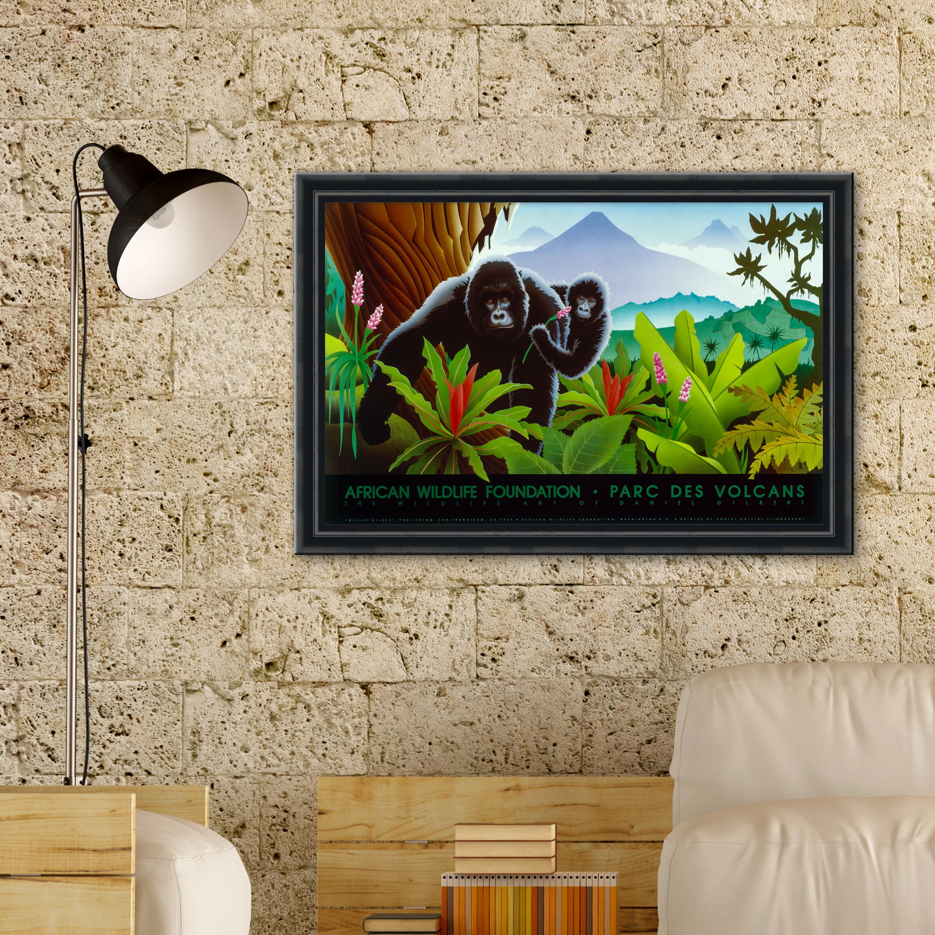 African Wildlife Foundation Parc des Volcans Poster by Dan | Etsy
