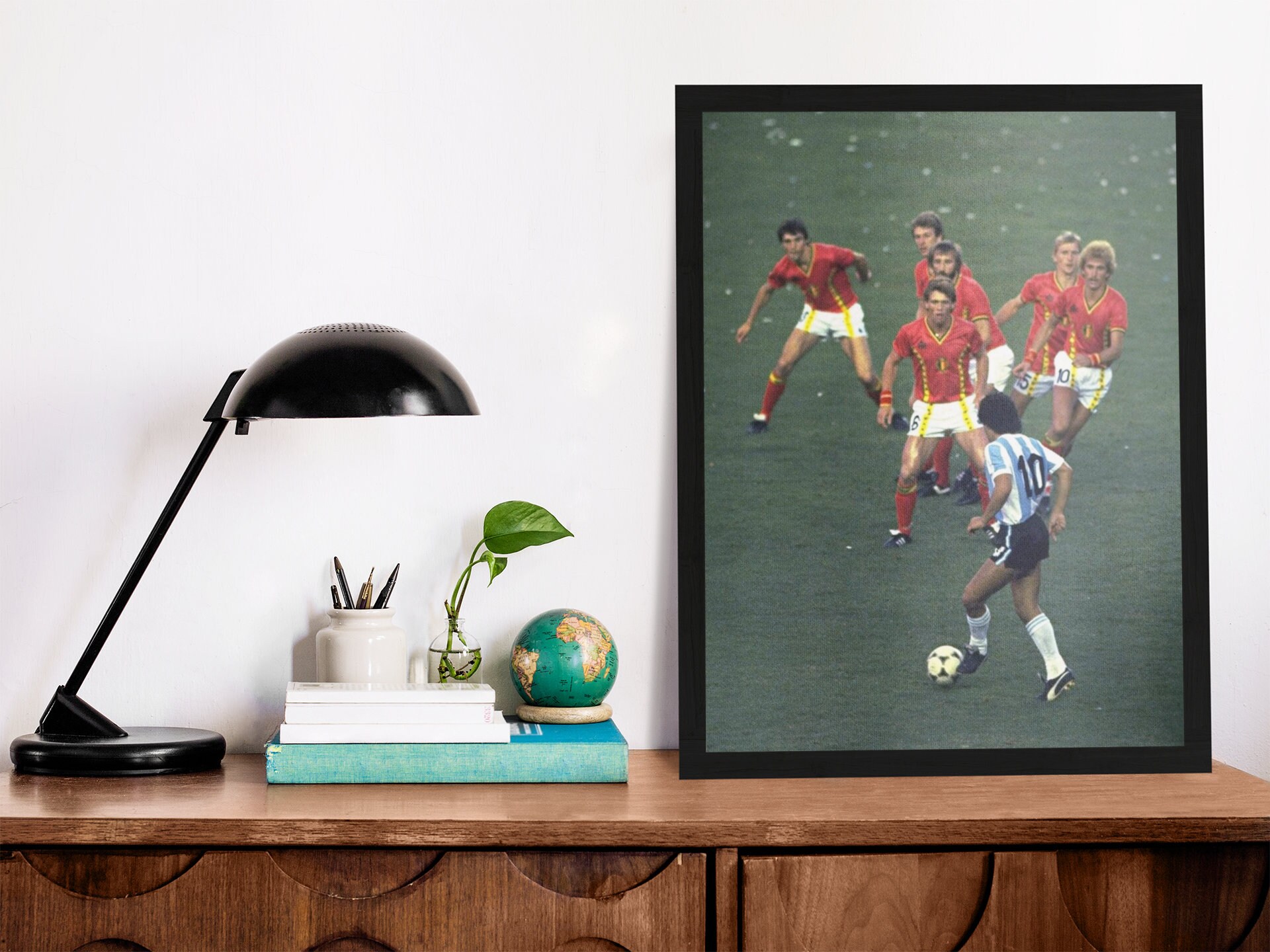 Diego Maradona vs Belgien Poster Fußballer Fußball Poster ...